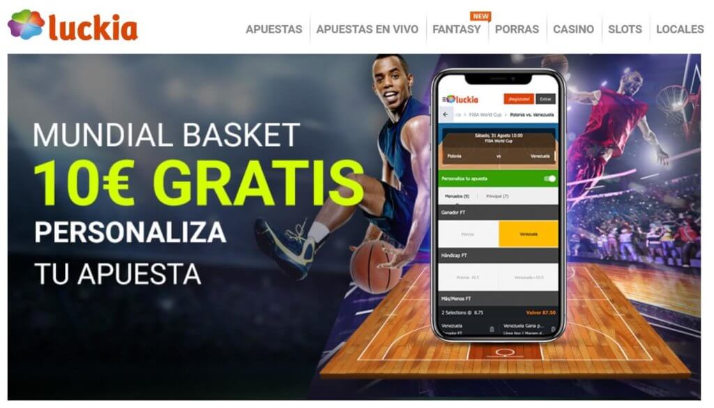 Oferta Luckia 10 € mundial FIBA
