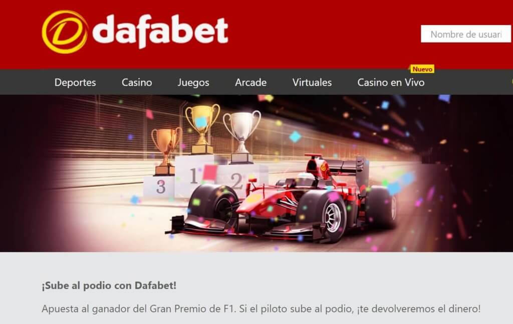 DAFABET Offer F1 ES